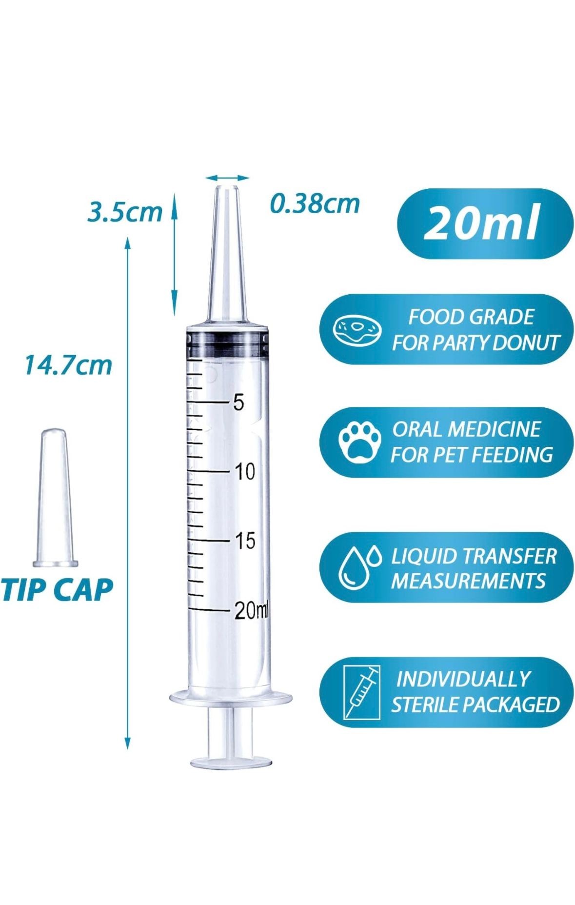 Oral Syringe with Caps